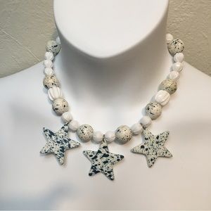 Acrylic Star beaded necklace